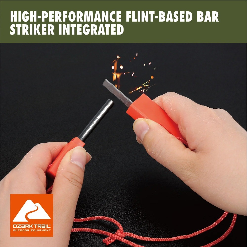 Portable Camping Fire Starter Flint and Steel Tool for Outdoor Survival Gear