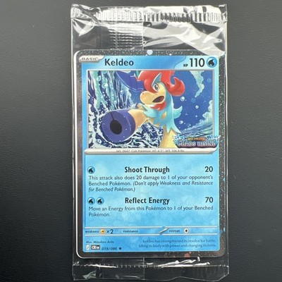 Keldeo ME04: Chaos Rising Cosmos Holo 019/086 Stamped & Sealed