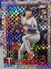 Mick Abel 2025 Topps Chrome Update #USC49 X-Fractors Rookie Card Twins Gem Mint