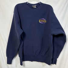Vintage XL Embroidered Kewadin Casinos Crewneck Sweatshirt USA Made Lee Blue