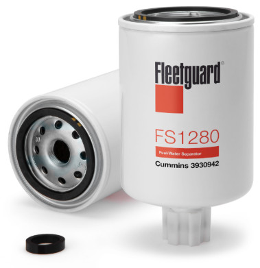Fleetguard FS1280 Fuel Water Separator Filter Spin On 20 Micron for Cummins