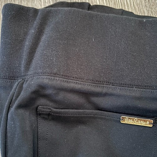 Lilly Pulitzer M Black High Thick Waist Pockets Tapered Dress Yoga Pants - Picture 13 of 13