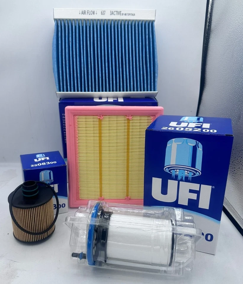 KIT TAGLIANDO JEEP RENEGADE 500 X 1.6 2.0 MJT 4 FILTRI e 5 LT SELENIA WR 5W30 - Immagine 2 di 3