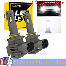 2/4X AUXITO HB3 9005 LED Headlight bulb White 40000LM Kit High Low Beam CANBUS