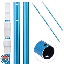 UNCO- Telescopic Pool Pole, 12Ft, Adjustable 3Piece Expandable St