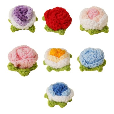 Beautiful Knitted Flower Crochet Flowers Artifical Flower for Home Decoration