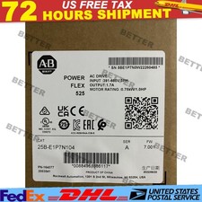 Allen-Bradley 25B-E1P7N104 PowerFlex 525 0.75kW (1Hp) 660V AC Drive US Free Tax