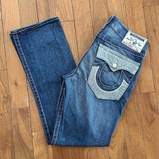Vintage Y2K 2000s Men’s True Religion Jeans USA Made Straight Jeans Size 34”x34”