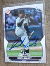 Isaiah Coupet Signed 2023 Bowman Draft Baseball Card Rockies #BD-37