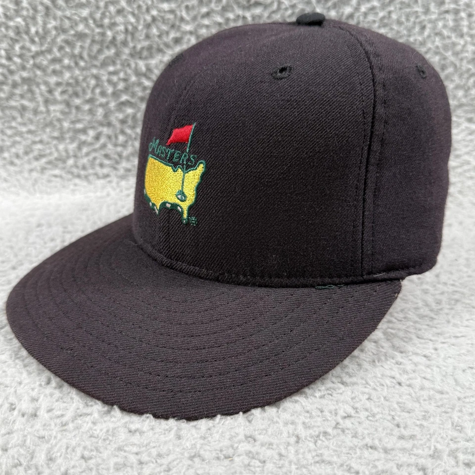 Gorra Masters de colección ajustada para hombre 7 5/8 negra lana golf nueva era años 90 1996 Foto 4 de 4