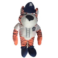 Vintage Detroit Tigers Paws Mascot Plush MLB Baseball 9
