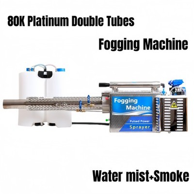 80K Platin Desinfektion Puls Typ Wasser Nebel Rauch Doppelrohre Nebelmaschine