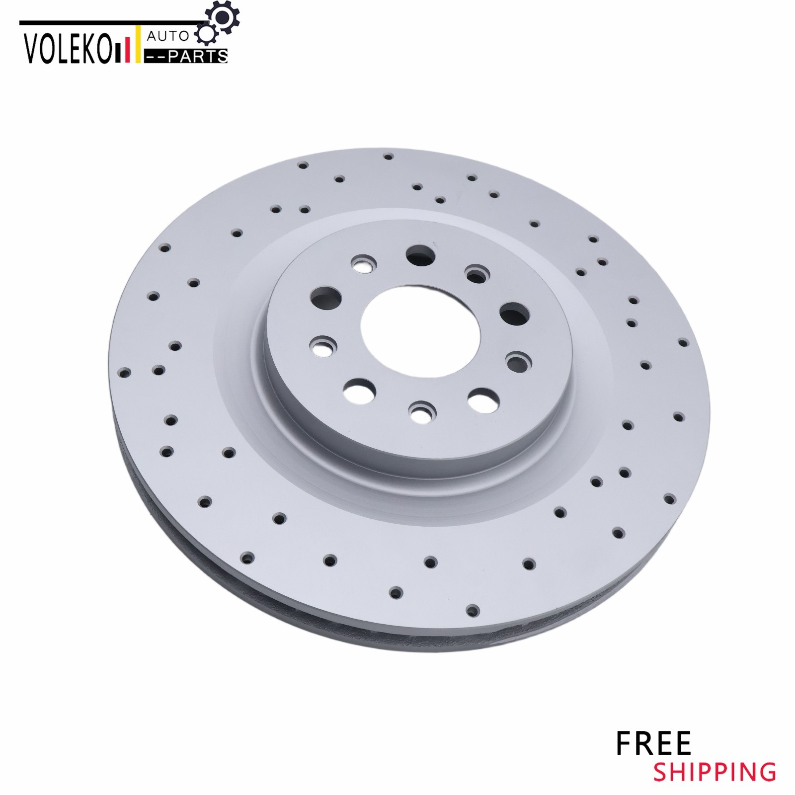 2x Rear Drilled Floating Rotor 670035019 For Maserati Ghibli Quattroporte 17-21