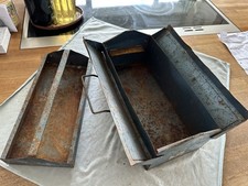 Used Blue Metal Tool Box - 37x17x15cm - with Tote Tray - GWO - Herefordshire
