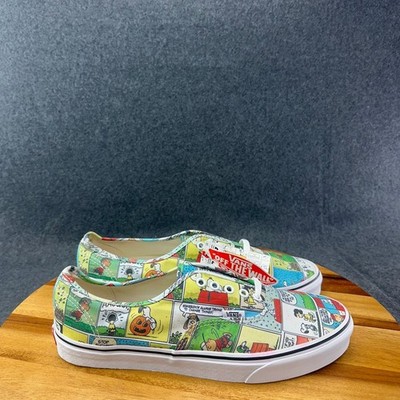 Vans X Peanuts Comic Strip 2017 Snoopy Mens 12 Womens 13.5 721356 Worn Once