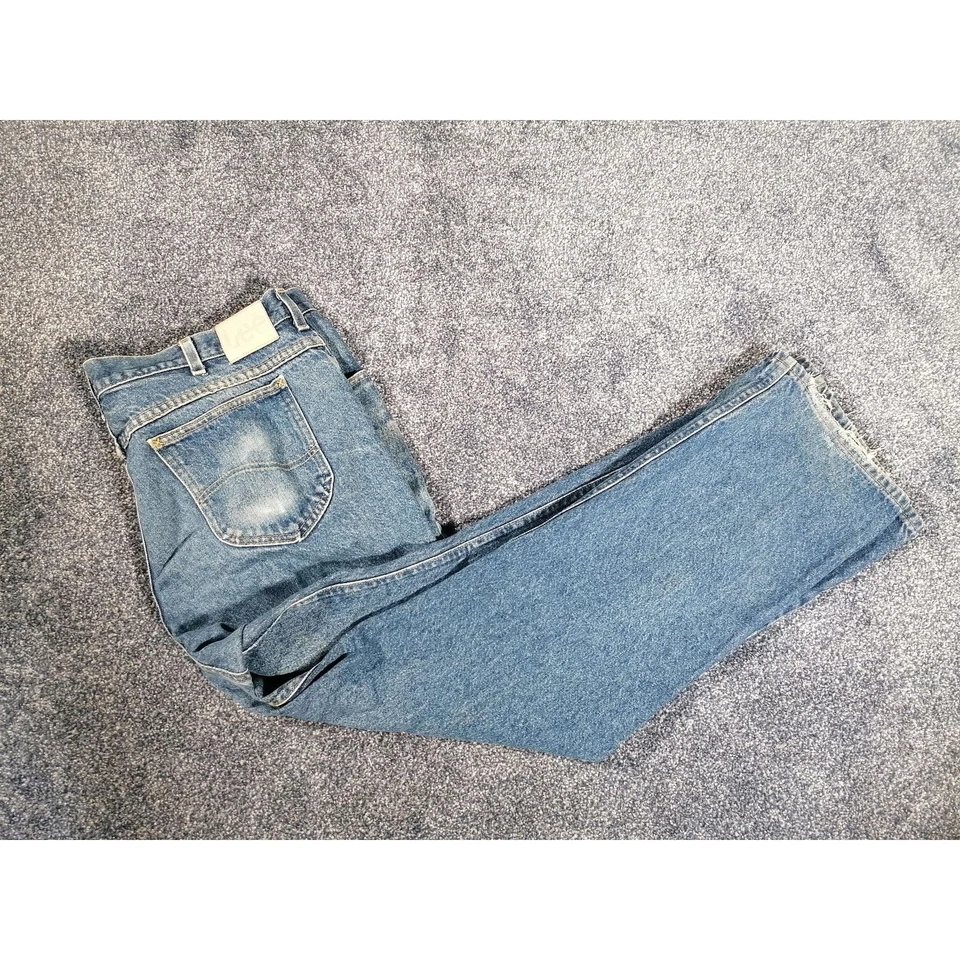 Lee Jeans Bleus W42 L29 Pour Hommes Coupe Détendue - Photo 2/4