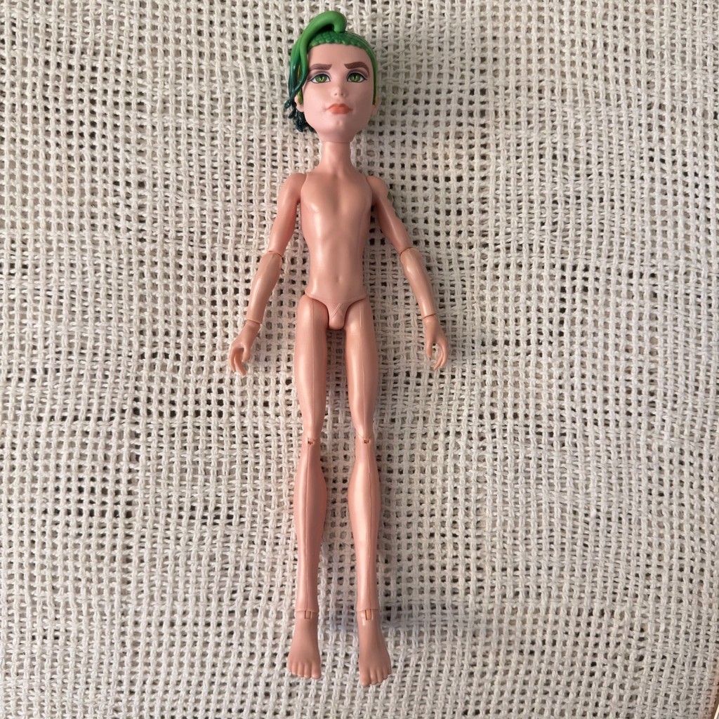 Deuce Gorgon NUDE Doll Full Body MH Monster High Male Boy Guy Manster Caucasian