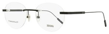 Zegna Rimless Titanium Eyeglasses EZ5263-H 002 Matte Black 53mm