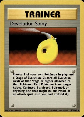 Pokemon Base Set Rare Devolution Spray 72/102 - Near Mint (NM)