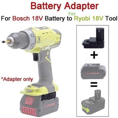 Battery Adapter For Bosch 18V Li-Ion Battery to For Ryobi 18V Cordless Tools US
