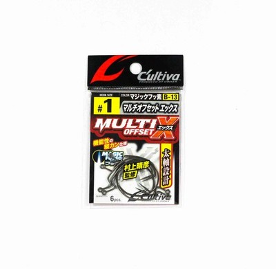 Owner B-13 Worm Hook Multi Offset X Size 1 (6845)