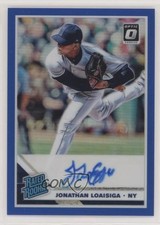 2019 Panini Donruss Optic Blue Prizm 23/75 Jonathan Loaisiga #RRS-JL Auto yf1
