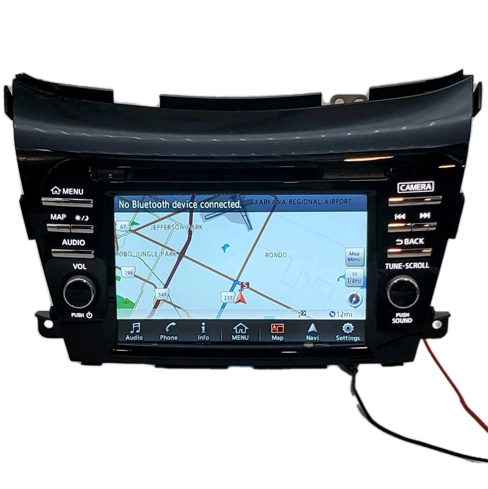 2015-2017 Nissan Murano Radio GPS Nav Touch Screen Display Radio 25915-9UA1A - Image 3 of 4