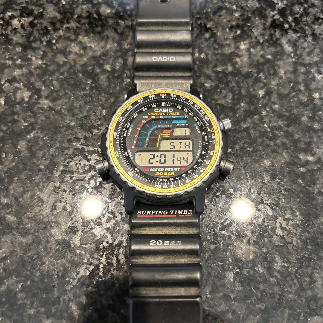 CASIO カシオ　SURFING TIMER 20bar DW-403 Casio G SHOCK DW 403 Surfing Timer 20BAR Vintage Digital