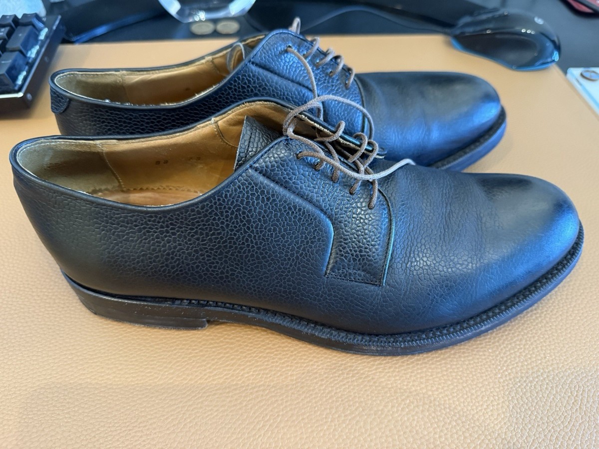 Raf Simons Brown Leather Derby Oxford Shoes Size 43 Made In 