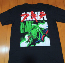 VTG Akira T-Shirt Shotaro Kaneda Bike Cyberpunk Anime Manga Black Tee PA10776