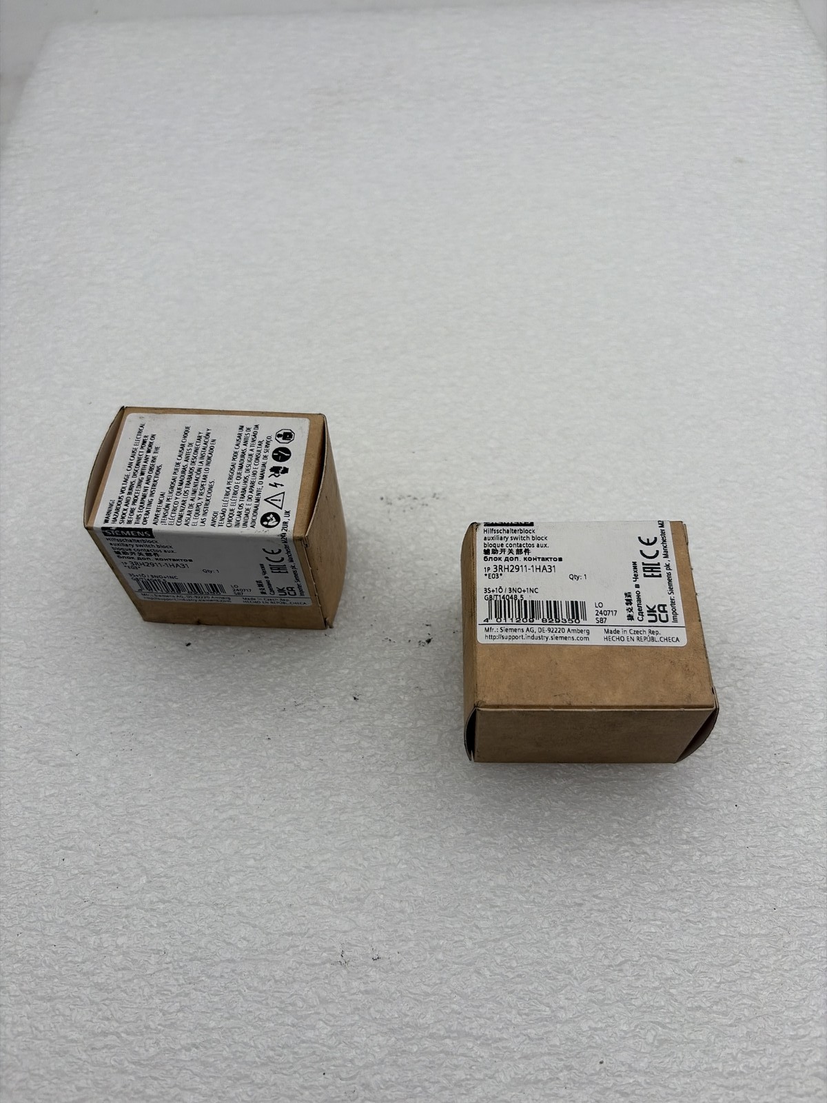 Siemens 3RH2911-1HA31 bloc de contact auxiliaire contre les pannes de signal