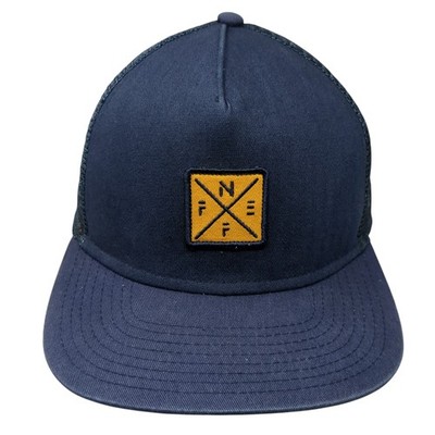 Neff Snapback Mesh Back Trucker Hat Blue One Size Adjustable Outdoor