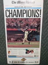 1997 Miami Herald World Series Champions Florida Marlins Poster 20
