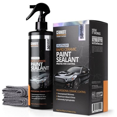 Cerakote Platinum Rapid Ceramic Sealant,High Gloss Car Paint Protection,12 fl oz