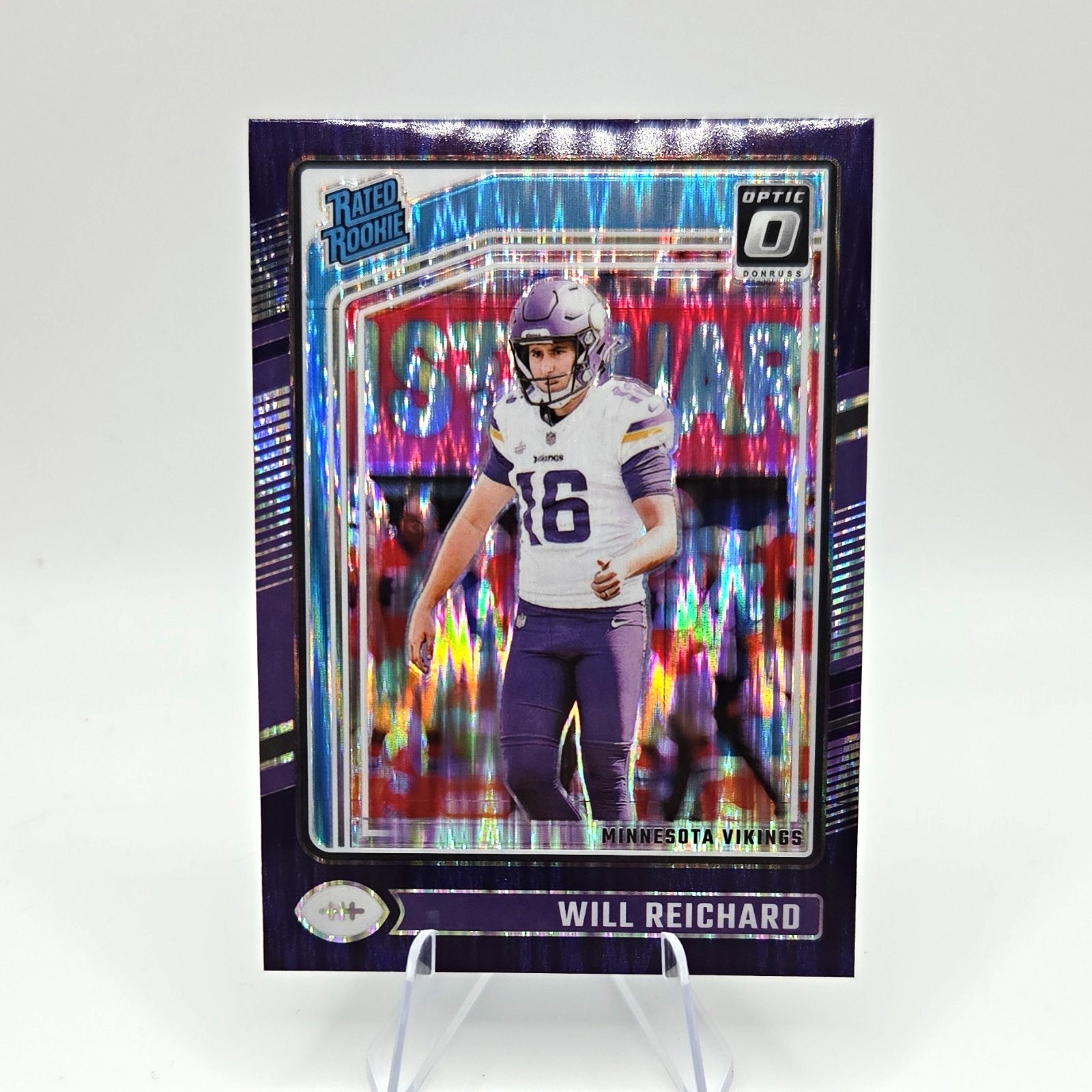 Will Reichard Panini Donruss Optic #297 Purple Shock