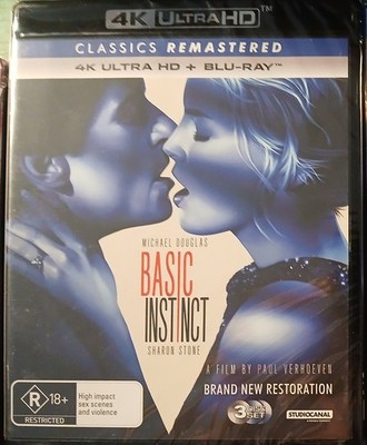Basic Instinct New Region Free 4K/Blu Ray  (1992)