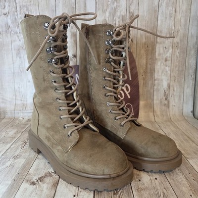 Women's Boots Journee Collection TRU Comfortfoam Mid-calf Lace-up Size 7