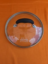 Well Equipped Kitchen Glass Replacement Lid Pot Pan 7" Black Handle