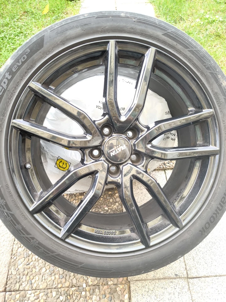 Mercedes Winter Kompletträder 245 45 19 ,Platin Alufelgen 8Jx19 ET 44 - Bild 2 von 4