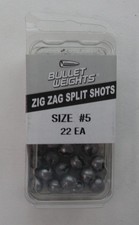 Bullet Weight PBSZ5 Zig Zag Split Shot Sinker...