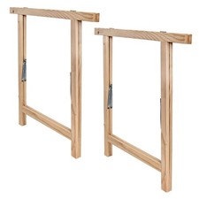 2x Holz Klappbock Unterstellbock Ger&uuml;stbock St&uuml;tzbock Arbeitsbock Fichte bis80kg