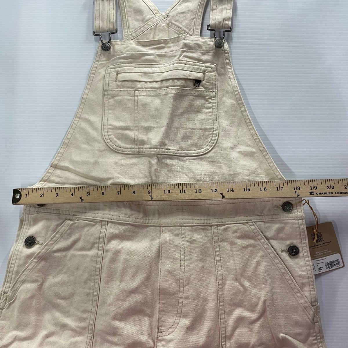 PATAGONIA Stand Up Overalls Women's Size M Undyed Natural thumbnail 2