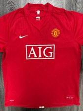 Original Nike Manchester United 2007/2008 Home Shirt Mens Extra Large XL