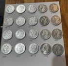 Lit of 20 Morgan Silver Dollar Coins Nice Lot All Appear Uncirculated