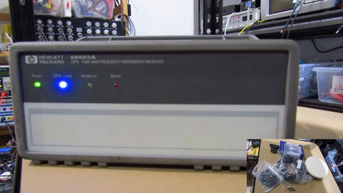HP 58503A Frequency Time GPSDO standard with all accessories, date OK,  #26001