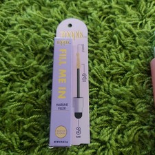 Toppik Fill Me in Hairline Filler Root Touchup w/Hair Fibers Wand Medium Blonde