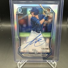 2026 Bowman Chrome AUSTIN OVERN 1st Bowman On-Card Auto #CPA-AO /499 Rays