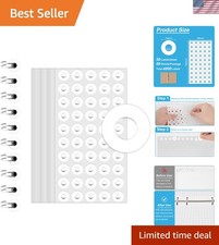 4000 PCS Self-Adhesive Hole Reinforcement Stickers, 1/4" Diameter Hole Punch ...