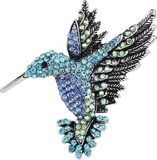 Bird Hummingbird Brooch for Women - Elegant Vintage Hummingbird Christmas Gift