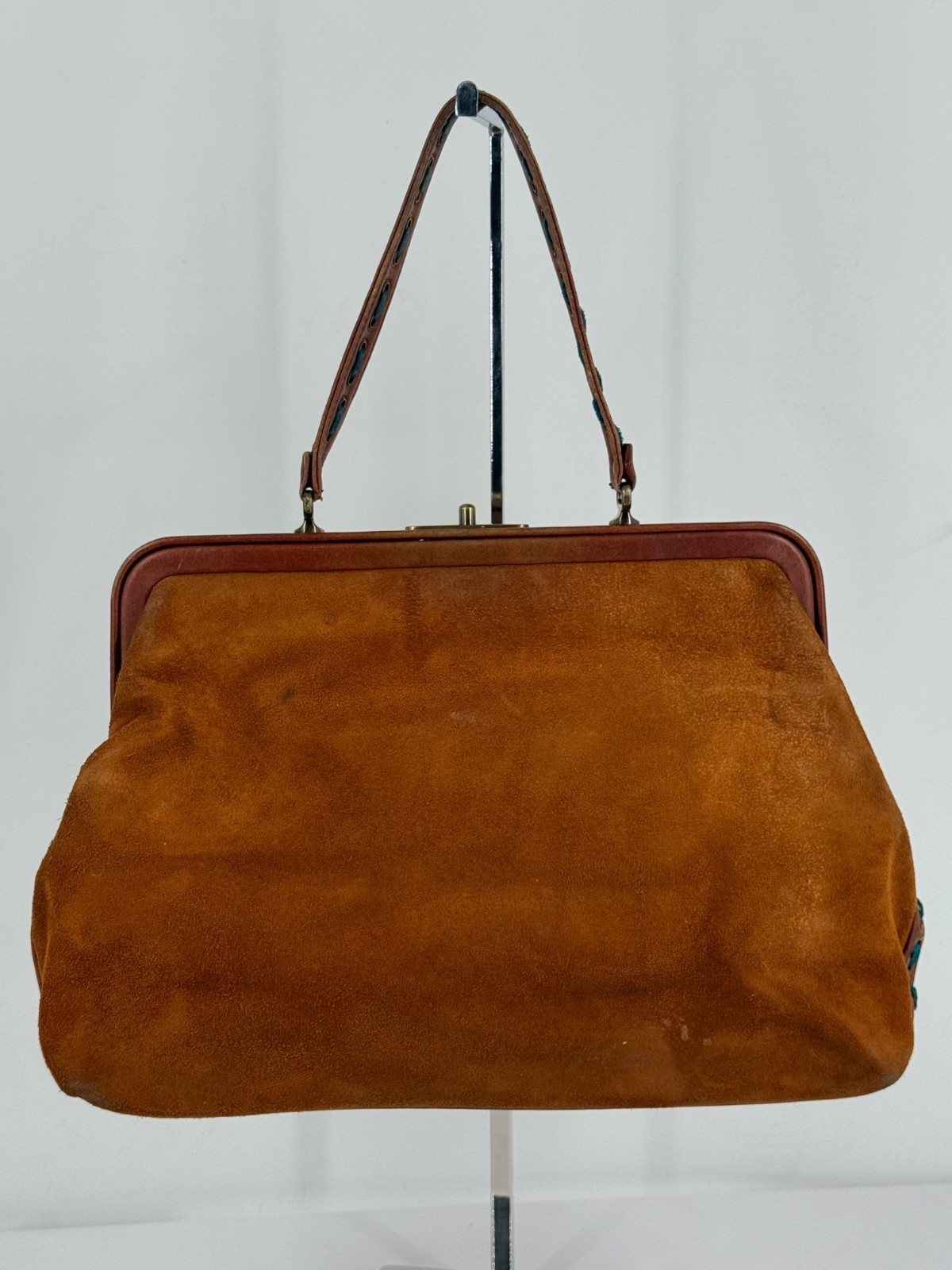 Isabella Fiore Patchwork Suede Leather Floral Sma… - image 12